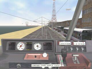 Approaching Fleetwood. We're using the Series 7000 cab. There are always plenty to see along the beach.