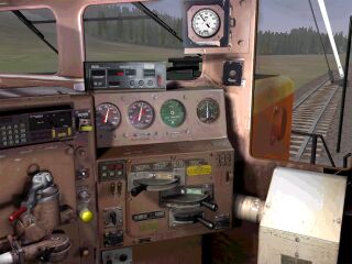 At the controls of the new BNSF SD40-2 available from the TrainSim Insider site.